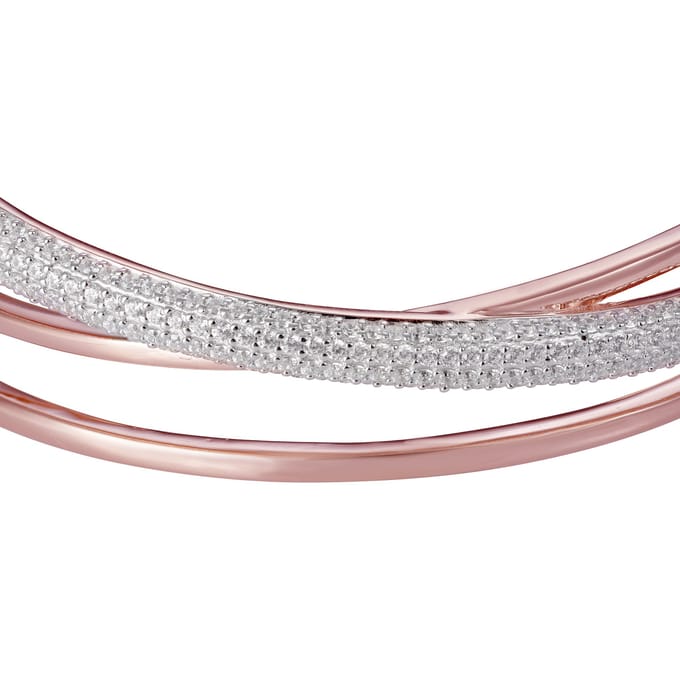 Orphelia ZA-7408 - Armband Bangle - Zilver 925 Rosé - Zirkonia - 60 mm