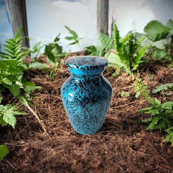 Mini urn Turquoise Garden 14084