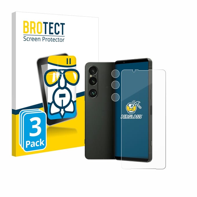 Screenprotector 3 Stuks voor Sony Xperia 1 VI (Voor+Camera) Beschermglas transparant