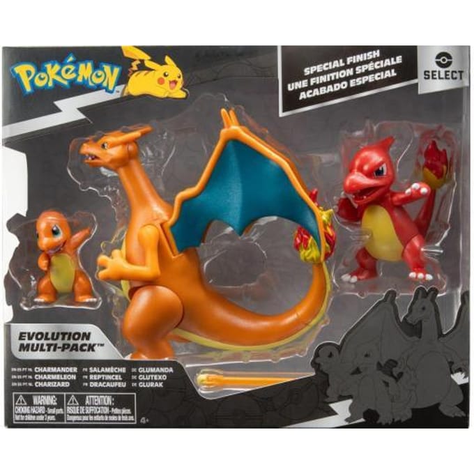 Pokémon Evolution Multi Set - Charmander, Charmeleon en Charizard