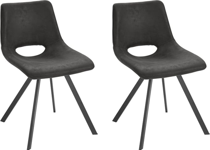 Leon-Stoel - 2 Pack - Antraciet