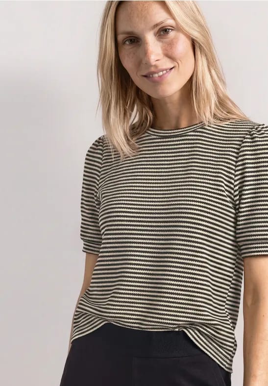 Shirt met ronde hals en print