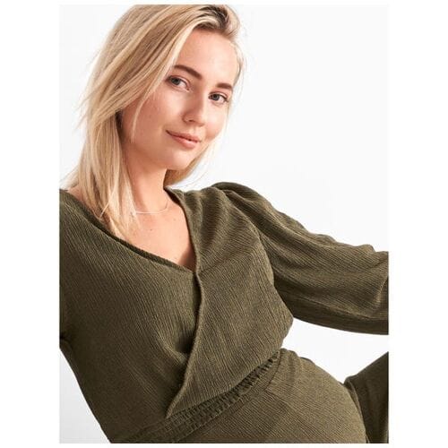 Prénatal zwangerschapsshirt Darkgreen M Dames