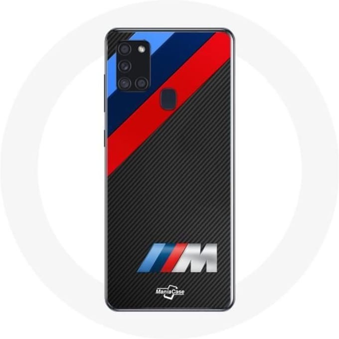 Samsung Galaxy A21S hoesje BMW M Logo carbon