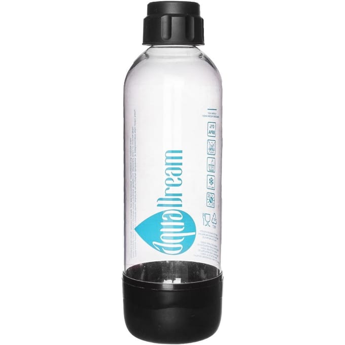 Orion AquaDream - Waterfles - 1,1 L - Zwart - Transparant - Fast Lock