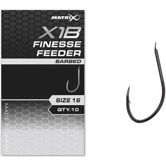 Matrix X1B Finesse Feeder Spade-Barbed (10 pcs) - Maat : 14