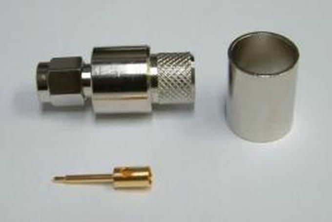 kabeladapter soldeer SMA M krimp RG 58