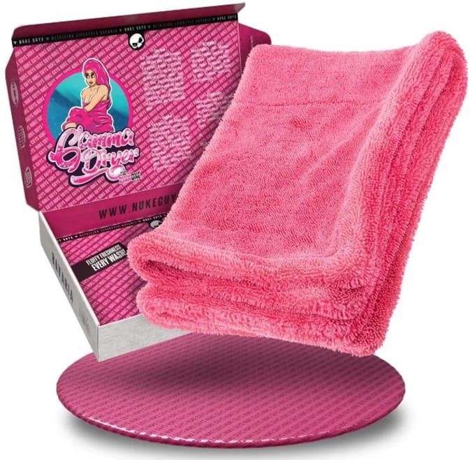 Nuke guys Droogdoek - 1400 GSM, 40x60 cm -roze - verpakt