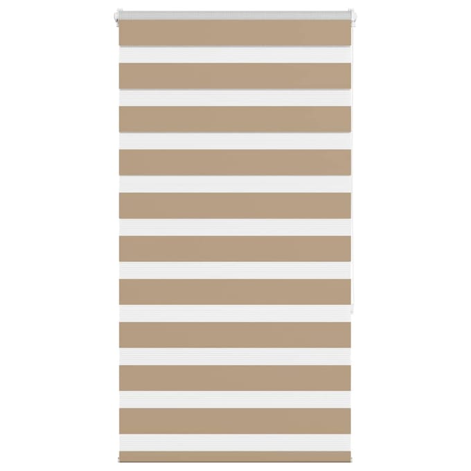 vidaXL - Zebra - Blind - 85x150 - cm - stofbreedte - 80,9 - cm - polyester - zandbruin
