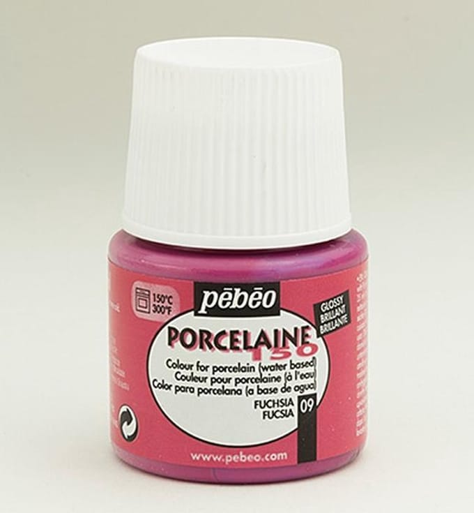 Porseleinverf - 09 Fuchsia - Pebeo - 45ml