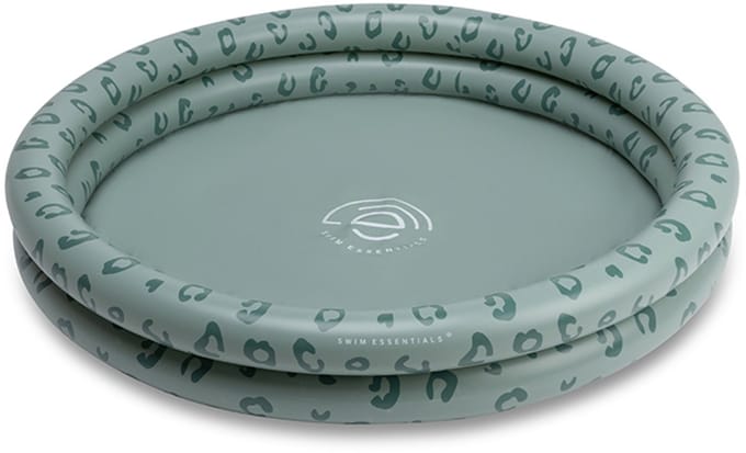 Swim Essentials - Zwembad - Ø100 cm - Groen - Luipaardprint - kind