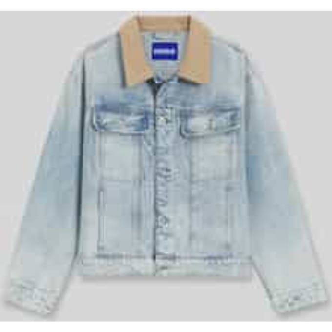 Regular fit jeansjack van puur katoen