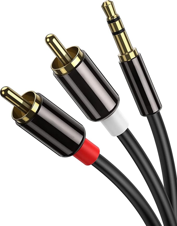 Jack naar Tulp Kabel - 1.5 Meter - Jack 3.5mm naar Tulp Kabel - RCA Kabel - Audio AUX Kabel - Subwooferkabel - Speakerkabel - Subwoofer - Speaker