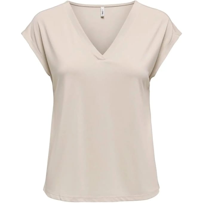 ONLY - ONLFREE S/S MOD.V-NECK TOP JRS Dames Top