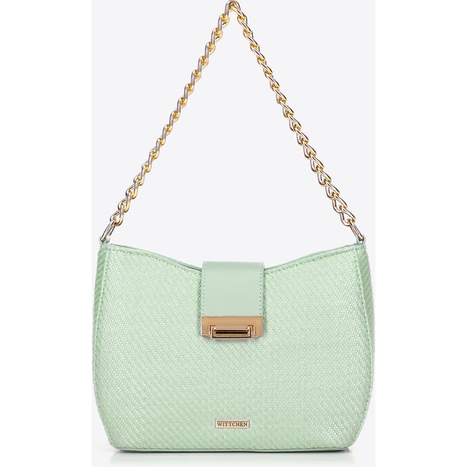 Wittchen - Geweven groene crossbody tas - Polypropyleen - Verstelbare riem