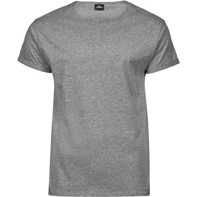 Tee Jays - Roll-Up T-shirt - Heather Grey maat M