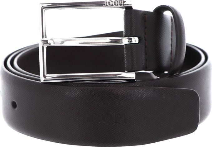 JOOP! Leren Riem Elegant Coll. Belt 3,5 CM W80 D`Brown Donkerbruin