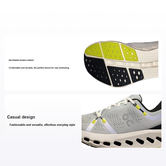 ON Cloudsurfer 2 Glacier Ivory Baskets Homme Gris 3MF10123205 43 black
