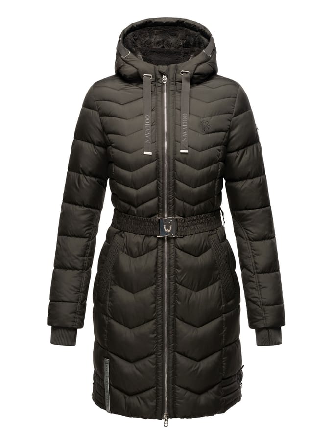 Navahoo Alpenveilchen dames winter gewatteerde jas – Warm, lang & stijlvol