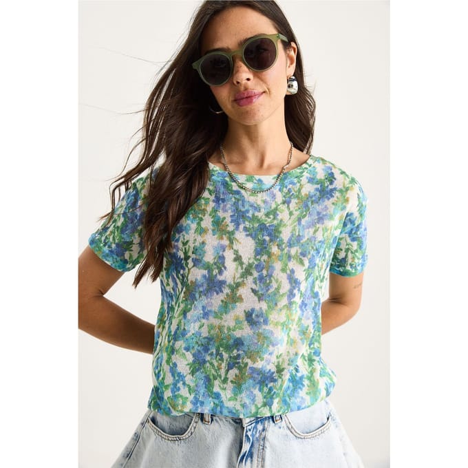 Transparante Crew Neck T-Shirt