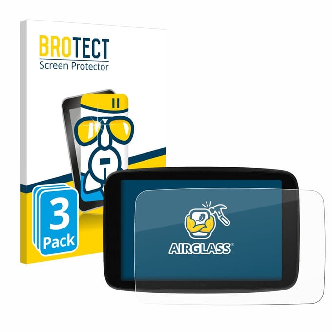Screenprotector 3 Stuks voor TomTom GO Superior 7" Beschermglas transparant