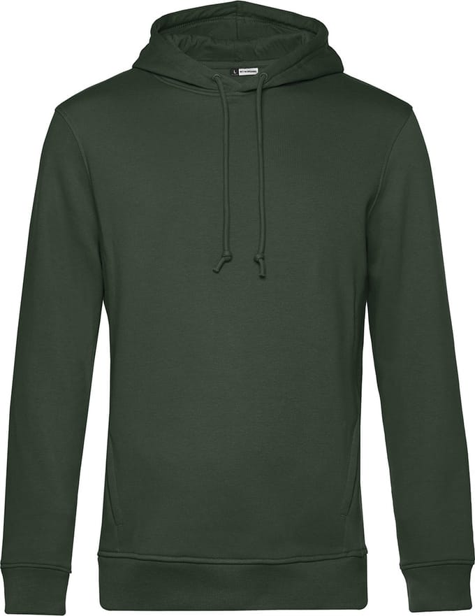 Organic Inspire Hooded° B&C Collectie maat S Forest Green