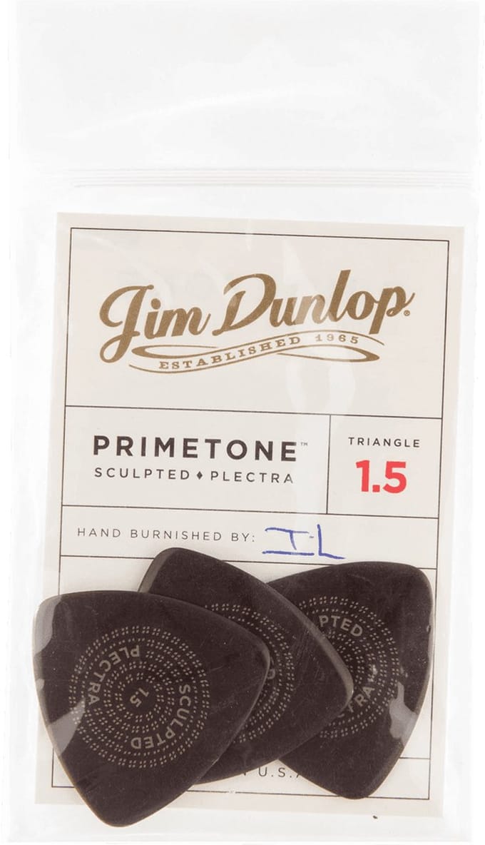 Jim Dunlop Primetone - Plectrums - Triangle Smooth - Player's Pack 3 Stuks - 1,50 mm