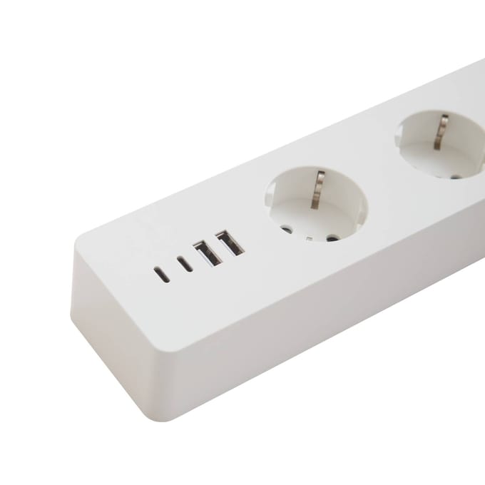 LUUMR Slimme contactdoos Lykka, EU, USB, WiFi, Tuya
