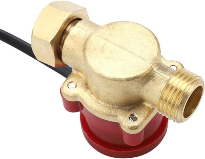 Waterstroomschakelaar - Pomp schakelaar sensor - Douche starten - Magnetische waterregeling - G 1/2" - 1/2" - Blauw