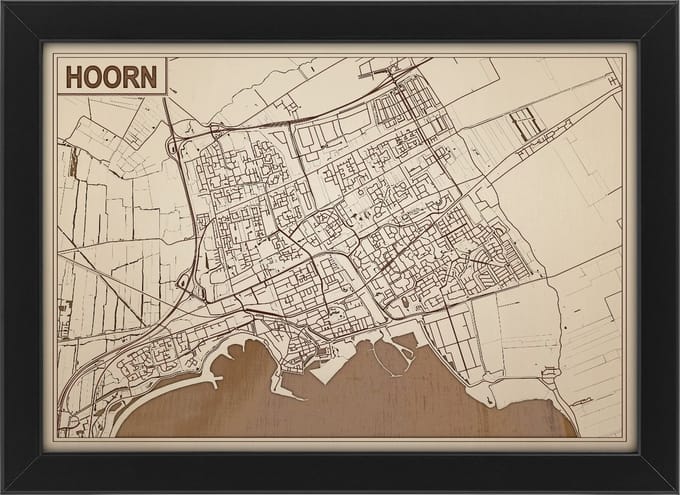 Decoratief Beeld - Houten Van Hoorn - Hout - Bekroned - Bruin - 21 X 30 Cm