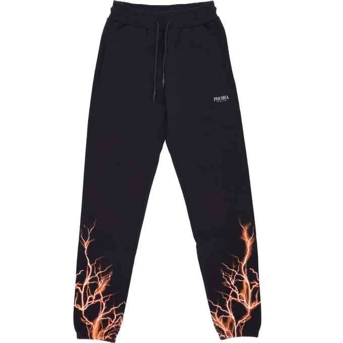 Lichtgewicht heren trainingsbroek Lightning Pants Zwart/oranje