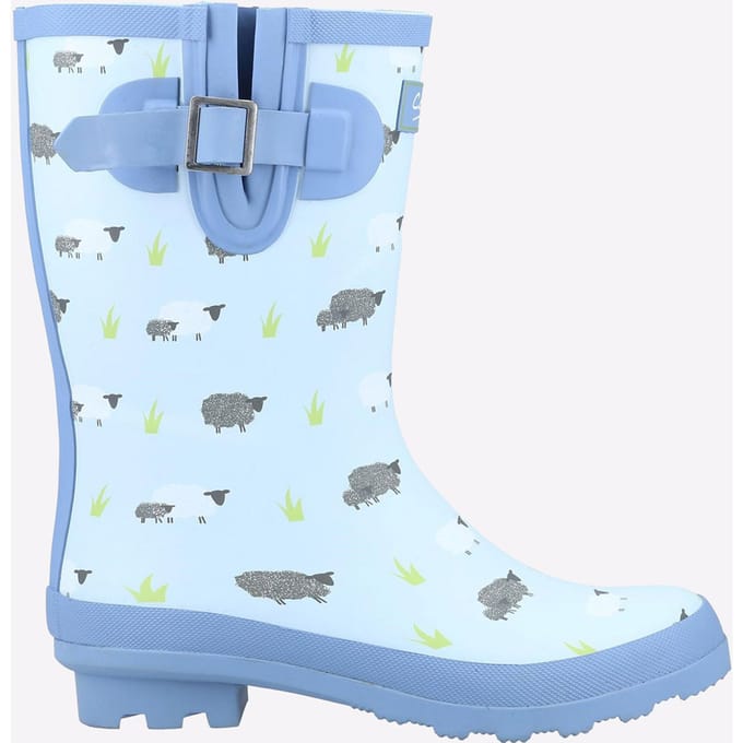 Cotswold Farmyard Mid Dames Schapen Rubberen Regenlaarzen
