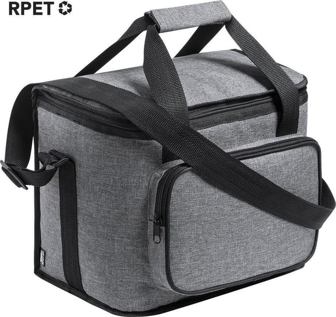 Duurzame koeltas RPET gerecycled plastic grijs