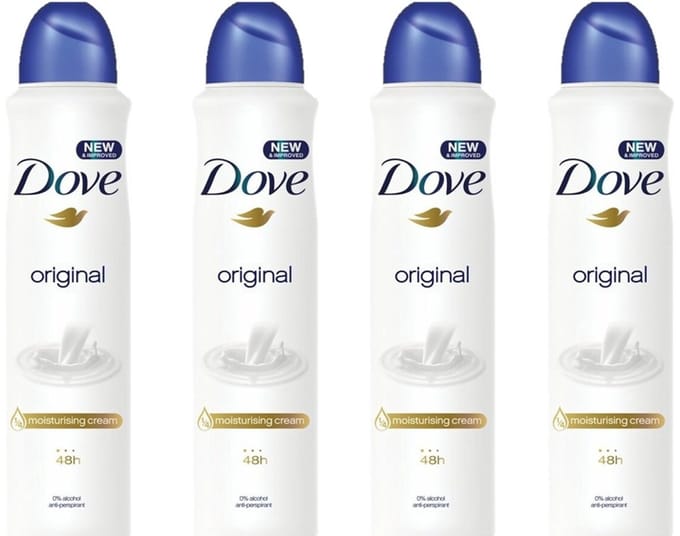 Dove Deo Spray XL Original - 4 x 250 ml