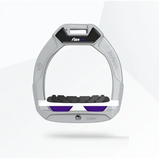 Veiligheidsstijgbeugels Geplaatst Grip Aluminium/Wit/Paarse Kinderen Flex-On Safe-On