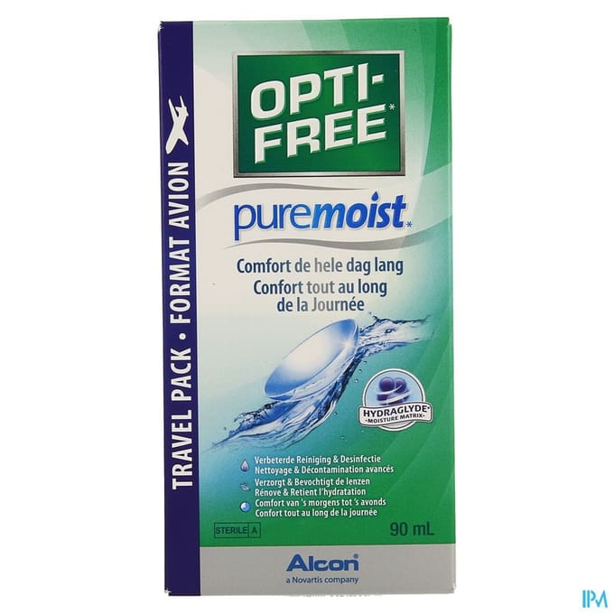 OPTI-FREE® PureMoist® MPDS [1x 90ml + 1 lenshouder] - travelpack