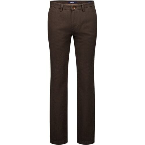 Gardeur Broek Savage-2 Ewoolution Micro Texture Pattern Donker Bruin / male