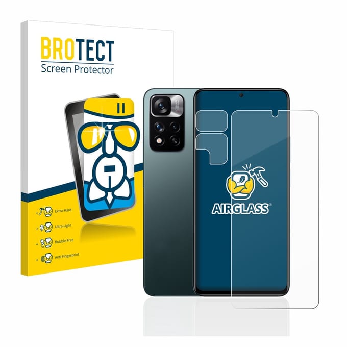 Screenprotector voor Xiaomi Redmi Note 11 Pro+ 5G (Voor+Camera) Beschermglas transparant