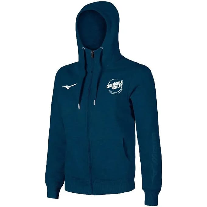 Dames sweatshirt met capuchon Mizuno Fullzip Crew