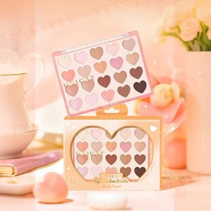 UNICAT - Lovely Heart Eye Shadow Palette Tea Mood 1 pc