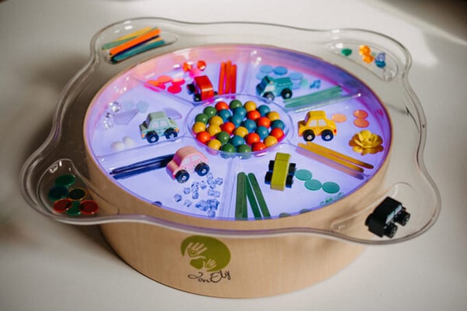 Schelp 7-Voudig Transparant voor Lichtbak - Creatief Speelgoed voor Zand, Parels, Kleuren en Sensorisch Spel
