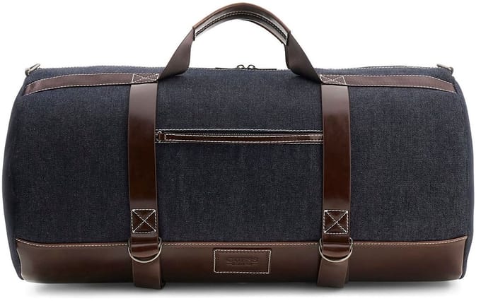 GUESS reistas Oslo Weekender Blue Denim donkerblauw