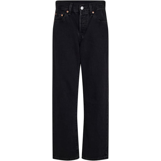 Levis Dames/Dames 501 Korte Jeans (Maanzwart)