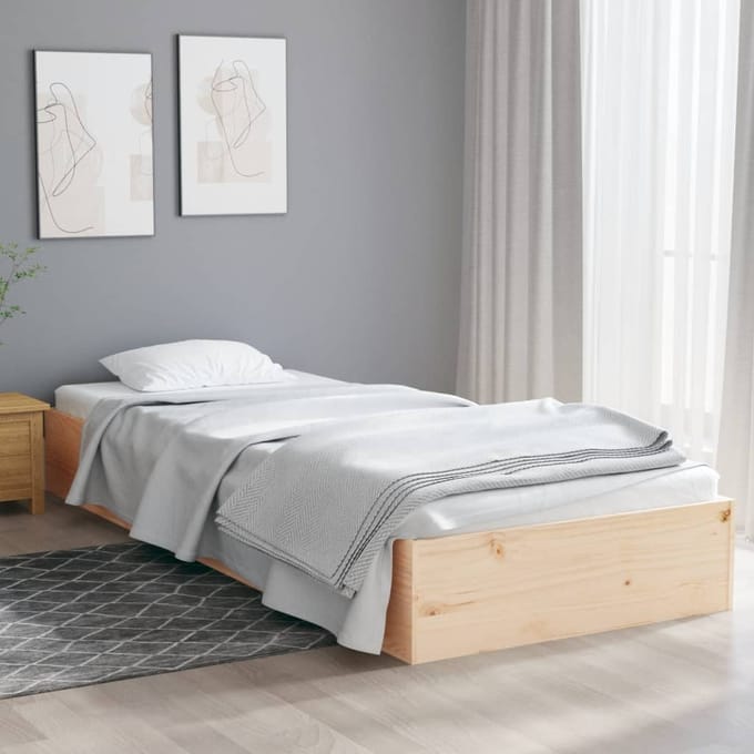vidaXL - Bedframe - massief - hout - 90x190 - cm