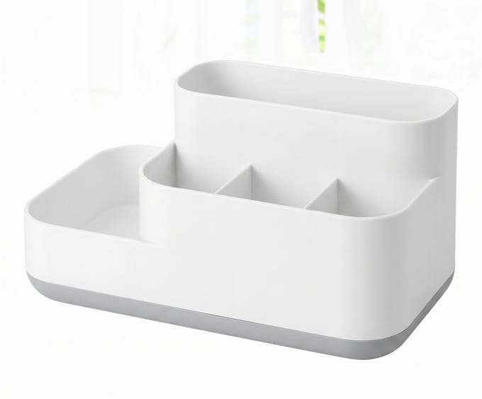 Make-up Organizer - Cosmetica Opbergdoos - Wit - Opmaken - Make up Bakje - IXEN