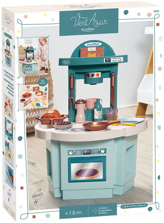Ecoiffier Vert Azur Mijn Eerste Keuken - 18dlg.