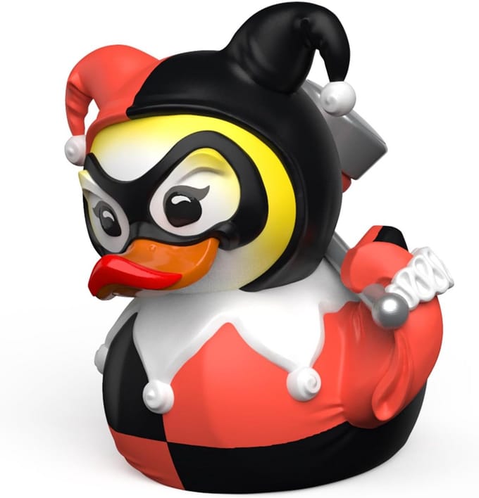 TUBBZ Mini Harley Quinn Cosplayende Rubberen Eend Vinylfiguur