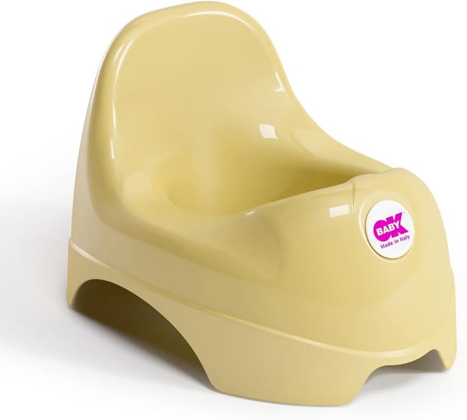 Kinderpotje met Ergonomische Zitting en Verhoogde Rugleuning - Geel