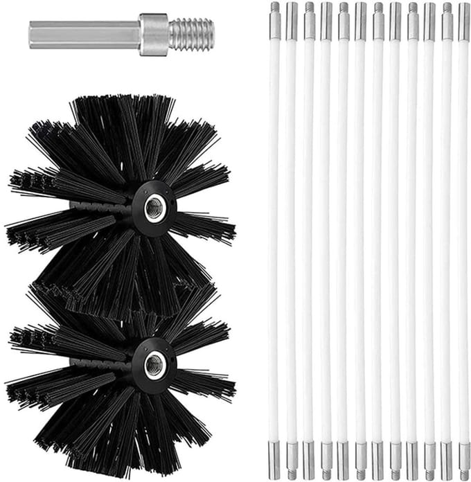 CLGP® Schoorsteenveegset - Schoorsteenveger - Schoorsteenborstel 150mm