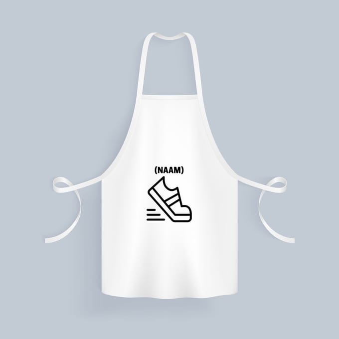 Akyol - hardloop met eigen naam Keukenschort - Hardlopen - hardloper - sport - 82 bij 71 cm